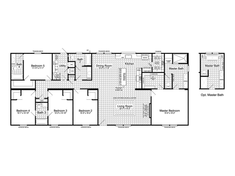 Cimarron VIII 32765B | 5 bedroom, 4 bathroom, 2356 sqft home. Built by Cavco - Austin in Austin, TX.