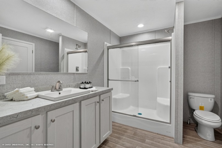 Windpoint 16763B | 3 bedroom, 2 bathroom, 1140 sqft home. Built by Cavco - Shippenville in Shippenville, PA.