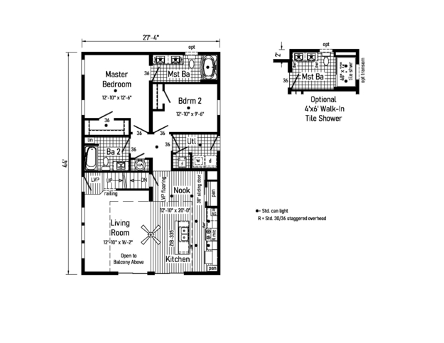 Belle Ame 28442AM | 2 bedroom, 2 bathroom, 1203 sqft home. Built by Cavco - Emlenton in Emlenton, PA
