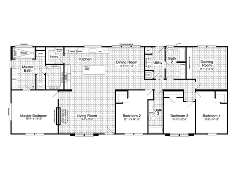 Luxe Haven III | 4 bedroom, 2 bathroom, 2356 sqft home. Built by Cavco - Fort Worth in Fort Worth, TX.