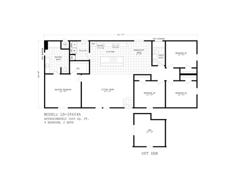 Liberty 28604A | 3 bedroom, 2 bathroom, 1600 sqft home | Built by Cavco - Phoenix in Phoenix, AZ.
