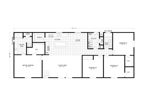 Liberty 28704A | 4 bedroom, 2 bathroom, 1866 sqft home. Built by Cavco - Phoenix in Phoenix, TX.