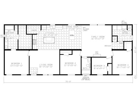 The McKinley Modular 28703AM | 4 bedroom, 2 bathroom, 1925 sqft home | Built by Cavco - Montevideo in Montevideo, MN.