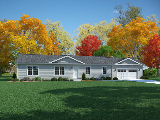 The Newport | 3 bedroom, 2 bathroom, 1512 sqft home. Built by Cavco - Nappanee in Nappanee, IN.