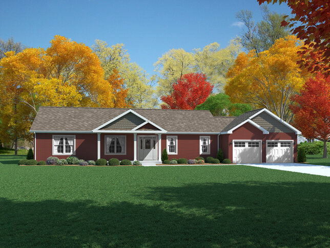 The Newport | 3 bedroom, 2 bathroom, 1512 sqft home. Built by Cavco - Nappanee in Nappanee, IN.