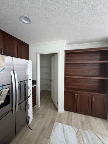 Built in hutch in kitchen