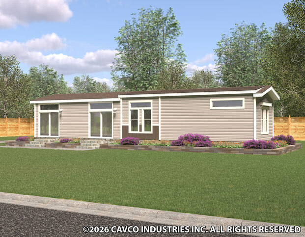 Falcon 13522A | 2 bedroom, 2 bathroom, 682 sqft home | Built by Cavco - Ocala in Ocala, FL.
