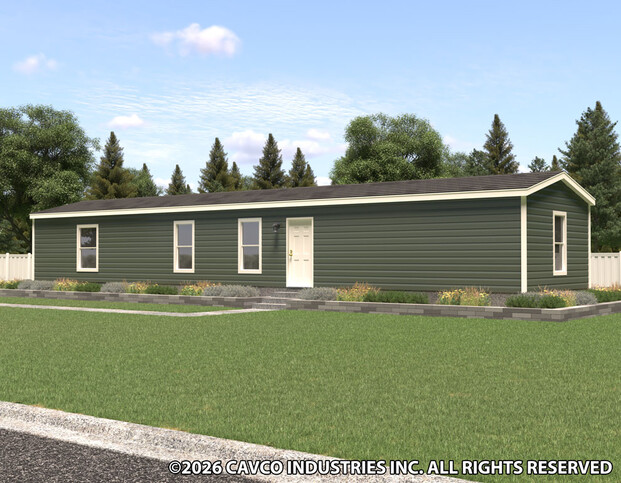 Calcutta 16663C | 3 bedroom, 2 bathroom, 1001 sqft home. Built by Cavco - Lafayette in Lafayette, TN.
