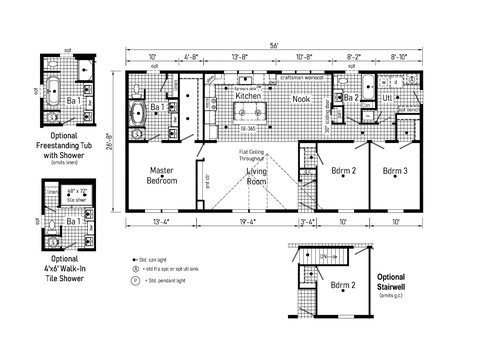 Elite 6 28563G | 3 bedroom, 2 bathroom, 1493 sqft home. Built by Cavco - Clarion in Shippenville, PA.