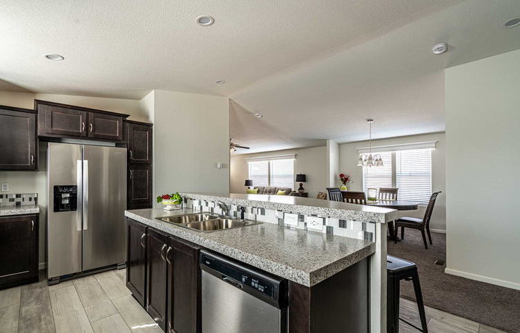 Canyon Lake 28563G | 3 bedroom, 2 bathroom, 1445 sqft home | Built by Cavco - Riverside in Riverside, CA.