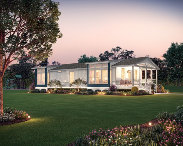 Award-Winning Swan L52EP8 Exterior Render Smart Cottage Splendora TX