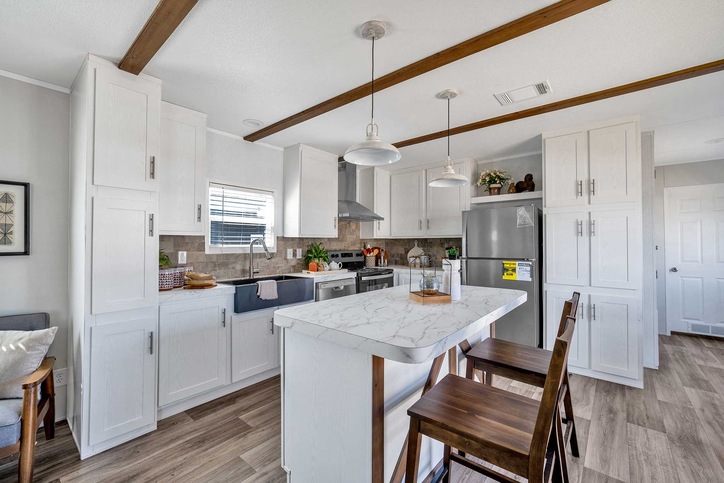 Pinnacle 16763A | 3 bedroom, 2 bathroom, 1178 sqft home | Built by Cavco - Waco in Waco, TX.