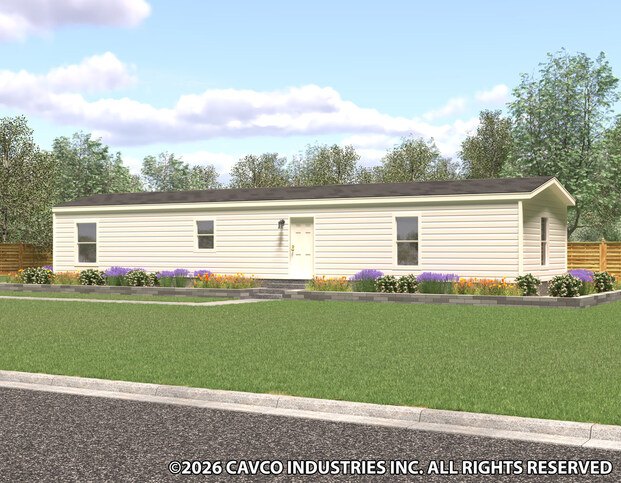 Berkshire 16603C | 3 bedroom, 2 bathroom, 930 sqft home | Built by Cavco - Rocky Mount in Rocky Mount, VA.