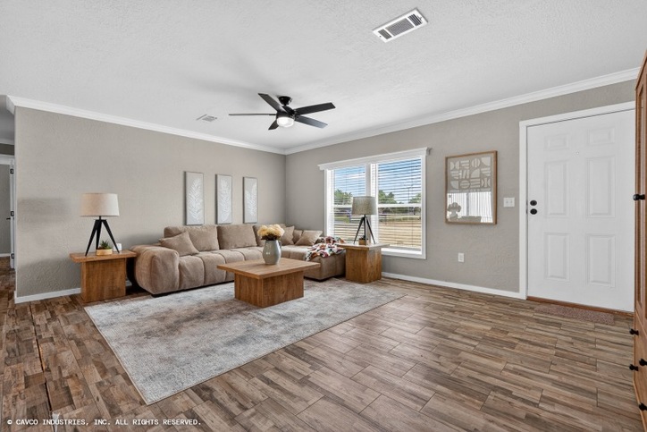 Topaz series | 3 bedroom, 2 bathroom, 1568 sqft home. Built by Cavco - Duncan in Duncan, OK.