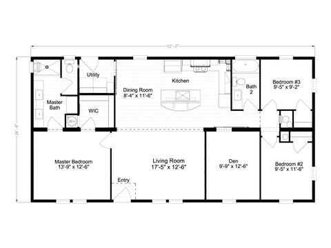 Paxton 30523B | 3 bedroom, 2 bathroom, 1560 sqft home. Built by Cavco - Plant City in Plant City, FL.