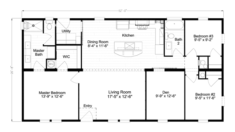 Paxton 30523B | 3 bedroom, 2 bathroom, 1560 sqft home. Built by Cavco - Plant City in Plant City, FL.