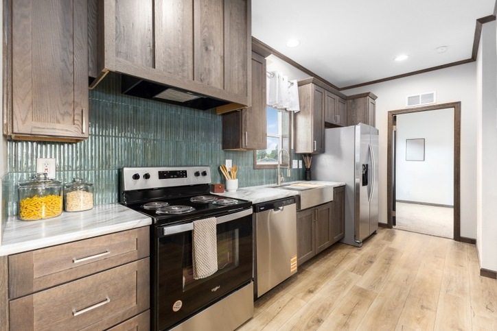 Westlake Single 14763A | 3 bedroom, 2 bathroom, 1013 sqft home | Built by Cavco - Dorchester in Dorchester, WI.