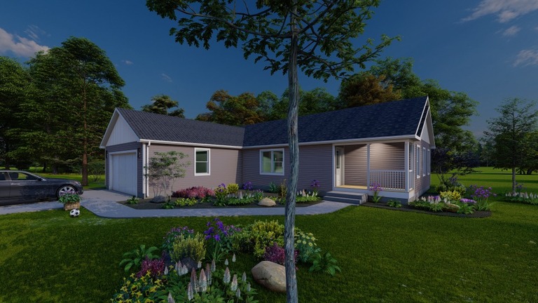 Yancy Max 28643B | 3 bedroom, 2 bathroom, 1702 sqft home | Built by Cavco - Crouse in Crouse, NC.