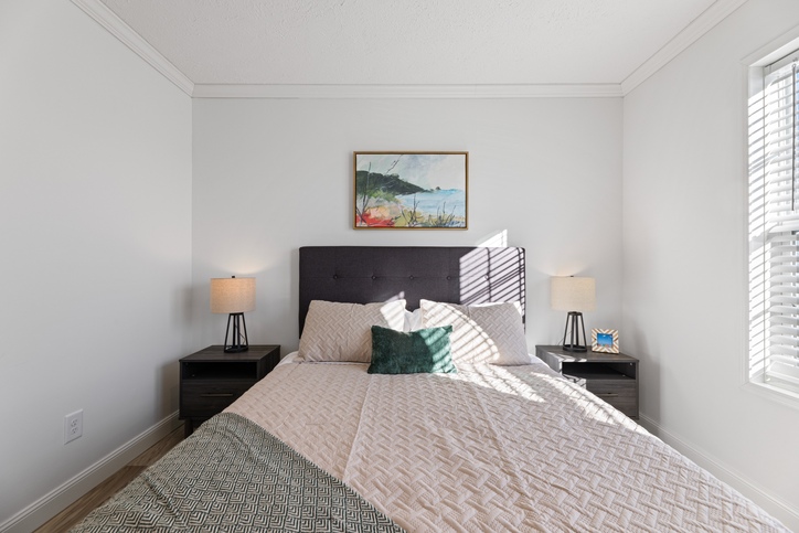 First HUD Approved Nationally Available Duplex | Side A: 3 bedroom, 2 bathroom, 1050 sqft. | Side B: 2 bedroom, 1 bathroom, 1050 sqft. Double porch.