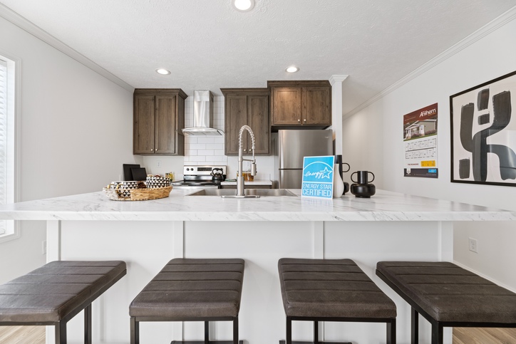 First HUD Approved Nationally Available Duplex | Side A: 3 bedroom, 2 bathroom, 1050 sqft. | Side B: 2 bedroom, 1 bathroom, 1050 sqft. Double porch.
