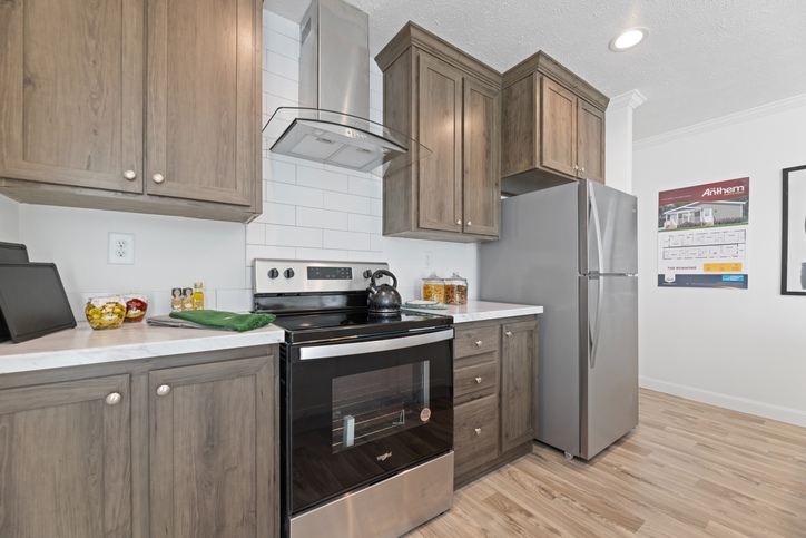 First HUD Approved Nationally Available Duplex | Side A: 3 bedroom, 2 bathroom, 1050 sqft. | Side B: 2 bedroom, 1 bathroom, 1050 sqft. Double porch.