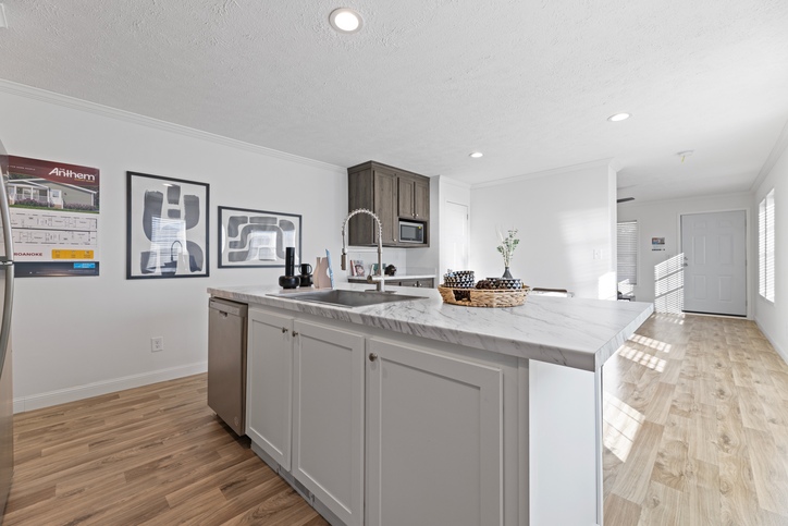 First HUD Approved Nationally Available Duplex | Side A: 3 bedroom, 2 bathroom, 1050 sqft. | Side B: 2 bedroom, 1 bathroom, 1050 sqft. Double porch.