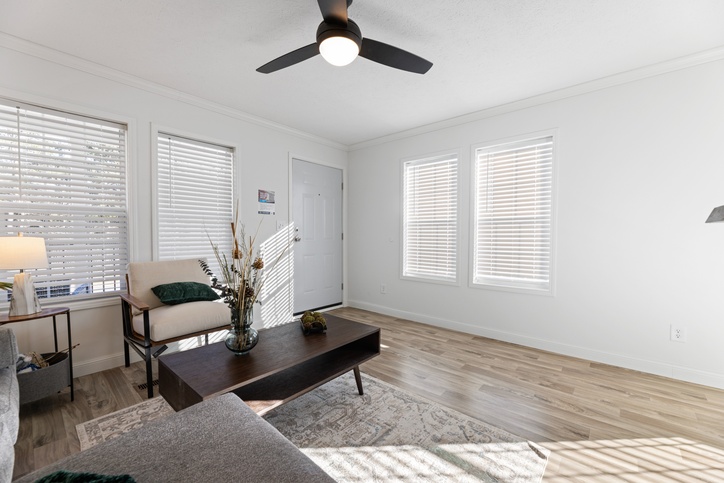 First HUD Approved Nationally Available Duplex | Side A: 3 bedroom, 2 bathroom, 1050 sqft. | Side B: 2 bedroom, 1 bathroom, 1050 sqft. Double porch.