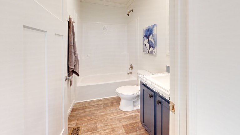 First HUD Approved Nationally Available Duplex | Side A: 3 bedroom, 2 bathroom, 1050 sqft. | Side B: 2 bedroom, 1 bathroom, 1050 sqft. Double porch.