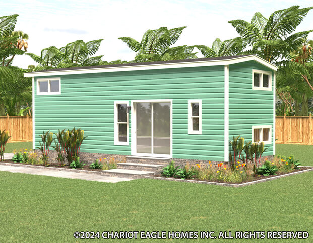 Eagle Loft | 2 bedroom, 2 bathroom, 396 sqft home | Built by Chariot Eagle in Ocala, FL.