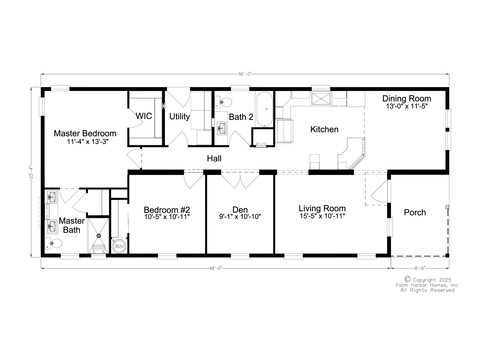 Baer 24562B | 2 bedroom, 2 bathroom, 1307 sqft home. Built by Cavco - Plant City in Plant City, FL.