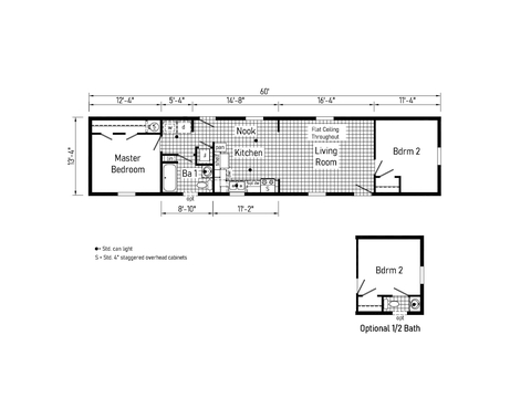 GTO 14602A | 2 bedroom, 1 bathroom, 800 sqft home. Built by Cavco - Clarion in Shippenville, PA