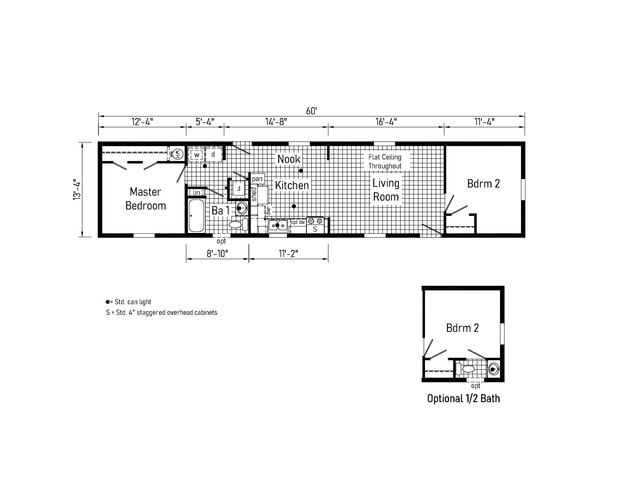 GTO 14602A | 2 bedroom, 1 bathroom, 800 sqft home. Built by Cavco - Clarion in Shippenville, PA