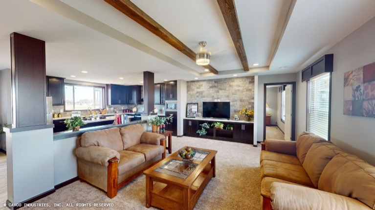 The Millennium Park 28563A | 3 bedroom, 2 bathroom, 1549 sqft home | Built by Cavco - Montevideo in Montevideo, MN.