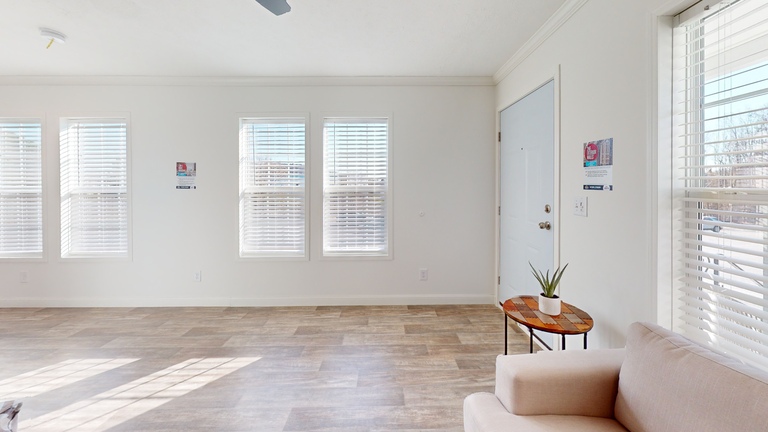 First HUD Approved Nationally Available Duplex | Side A: 3 bedroom, 2 bathroom, 1050 sqft. | Side B: 2 bedroom, 1 bathroom, 1050 sqft. Double porch.