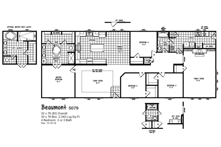 Beaumont 5079 Classic II Series Manufactured Home Oklahoma City, OK