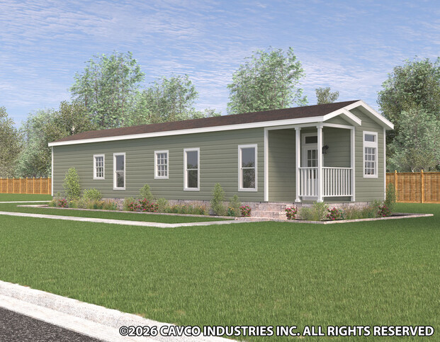 Falcon 13582F | 2 bedroom, 1 bathroom, 714 sqft home | Built by Cavco - Ocala in Ocala, FL.