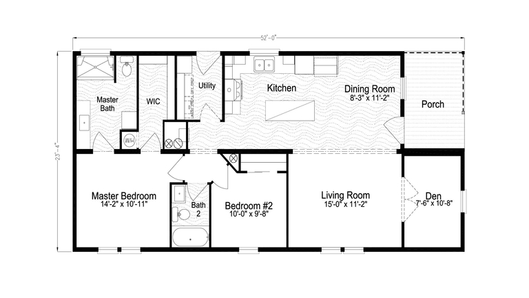 The Rafael | 2 bedroom, 2 bathroom, 1213 sqft home. Built by Cavco - Plant City in Plant City, FL.
