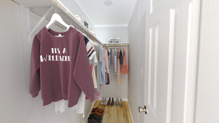 Timber Ridge 358 Silver Spur Series Manufactured Home Houston TX
Primary Bedroom Walk-in Closet