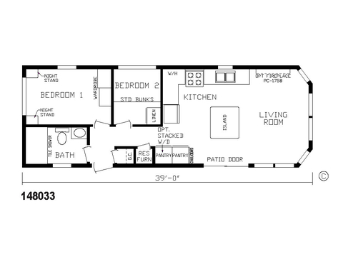 Country Manor Canadian 148033 Park Model | 2 bedroom, 1 bathroom, 538 sqft home. Built by Cavco - Nappanee in Nappanee, IN.