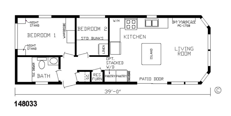 Country Manor Canadian 148033 Park Model | 2 bedroom, 1 bathroom, 538 sqft home. Built by Cavco - Nappanee in Nappanee, IN.