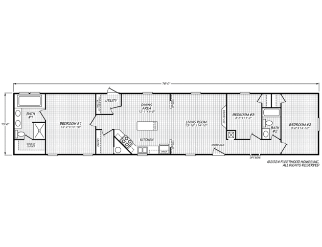 Landmark 16763I Manufactured Home from Fleetwood Homes, a Cavco Company