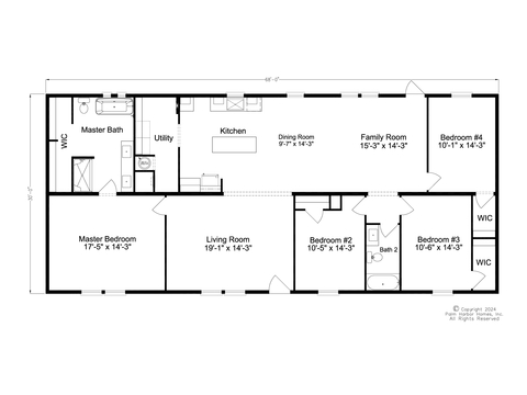 Cavco Select 30684A | 4 bedroom, 2 bathroom, 2040 sqft home | Built by Cavco - Plant City in Plant City, FL.