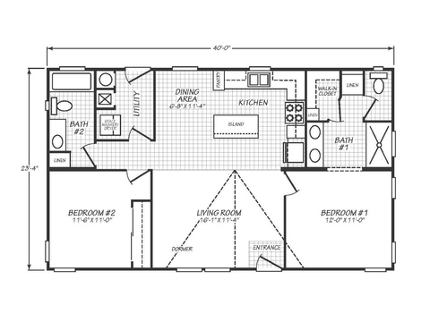 Solaris 24402B | 2 bedroom, 2 bathroom, 934 sqft home | Built by Cavco - Goodyear in Goodyear, AZ.