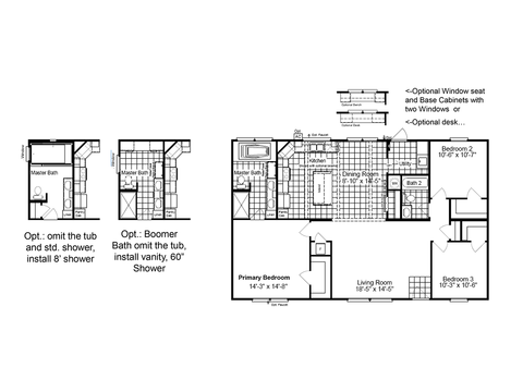 Arlington 30483A | 3 bedroom, 2 bathroom, 1440 sqft home | Built by Cavco - Fort Worth in Fort Worth, TX.