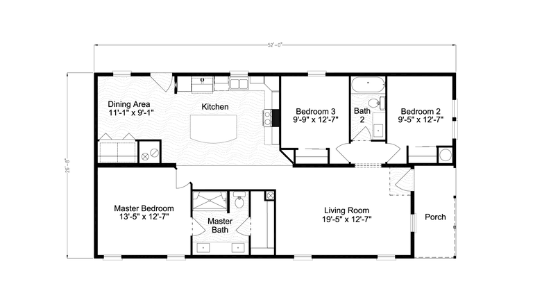 The Largo | 3 bedroom, 2 bathroom, 1386 sqft home. Built by Cavco - Plant City in Plant City, FL.
