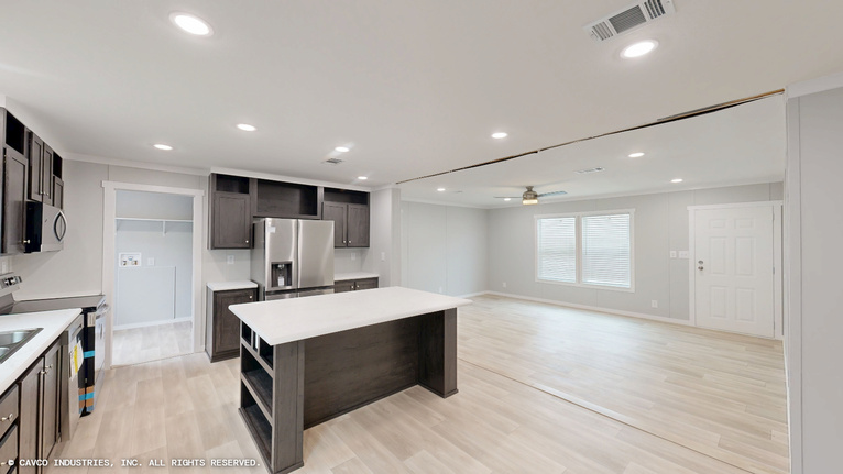 Timberline 28524A | 4 bedroom, 2 bathroom, 1387 sqft home. Built by Cavco - Lancaster in Lancaster, TX.