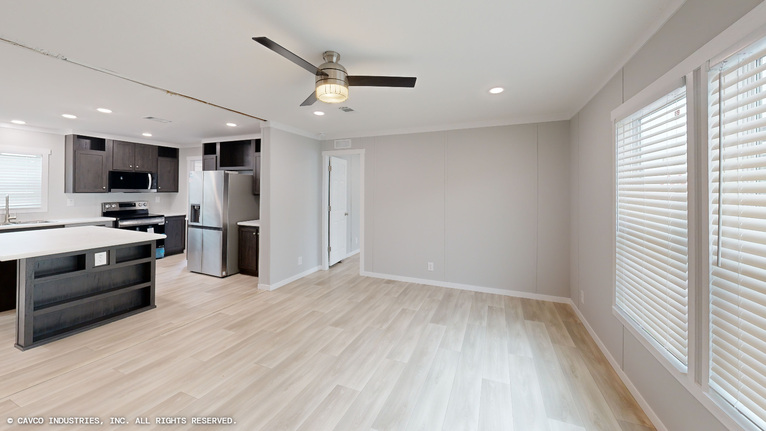 Timberline 28524A | 4 bedroom, 2 bathroom, 1387 sqft home. Built by Cavco - Lancaster in Lancaster, TX.