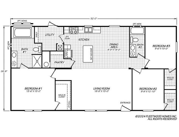 Pinnacle 28523P Manufactured Home from Fleetwood Homes, a Cavco Company