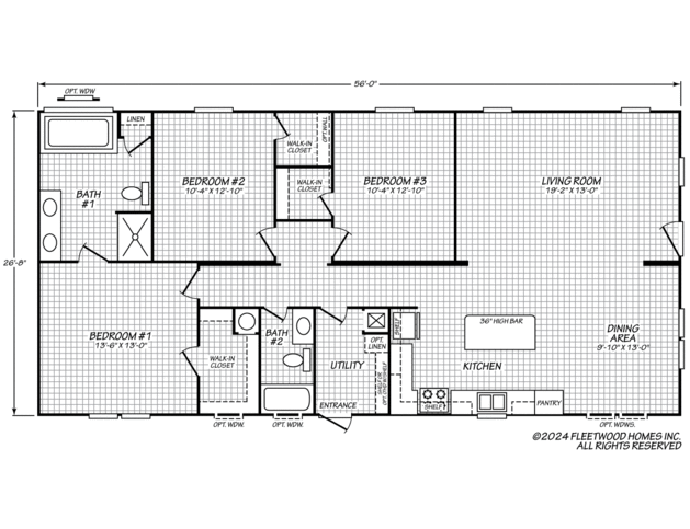 Pinnacle 28563F Manufactured Home from Fleetwood Homes, a Cavco Company