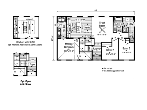 Belle Ame 28483AM | 3 bedroom, 2 bathroom, 1312 sqft home. Built by Cavco - Emlenton in Emlenton, PA.